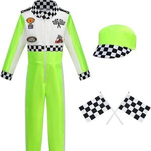 Material:Boy Race Car Driver Costume Crafted with breathable and comfortable